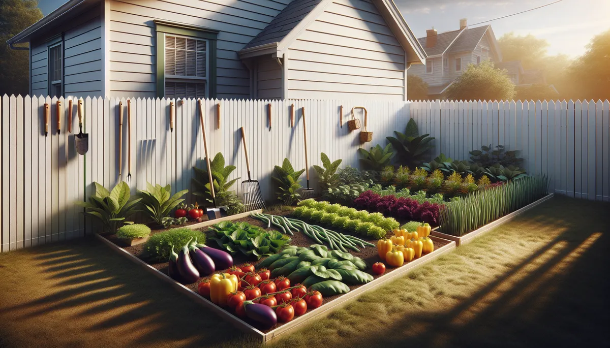 Minimalist gardening with vegetables all laid out in the garden bed. Ha ha!