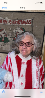 My mother today. Happy Birthday, Mom!