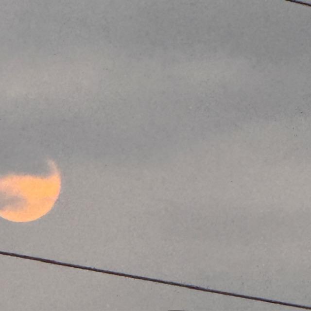 This is the moon from tonight because the sky was so cloudy.