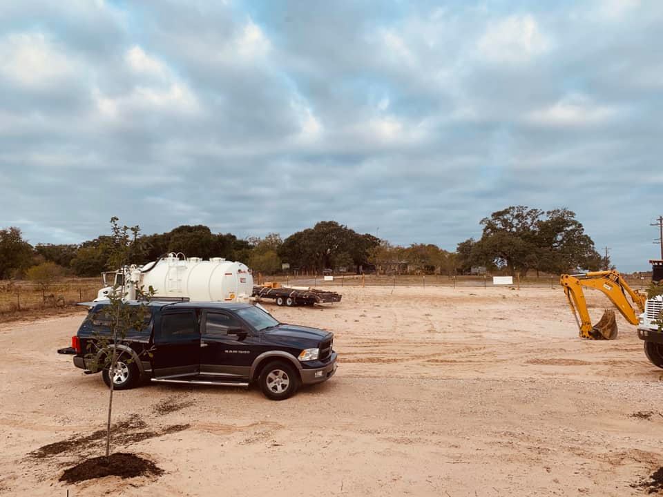 More vehicles in our front yard. It was a very busy day!
