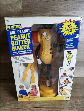 Mr. Peanut peanut butter maker was made back in 1967 and my brother, John, got one for his birthday. It was fun, especially since that is all he would eat for a time. Mr. Peanut peanut butter maker was made back in 1967 and my brother, John, got one for his birthday. It was fun, especially since that is all he would eat for a time.