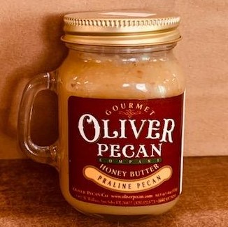 This tiny mug jar of honey butter is so cute.