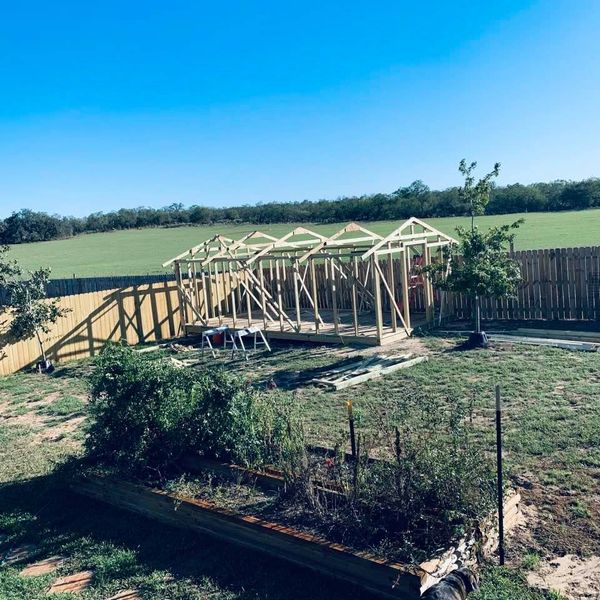 My greenhouse is framed. I will be propagating and growing and since it is in my personal backyard, hopefully no one will be messing with my plants like they do in the big greenhouse.