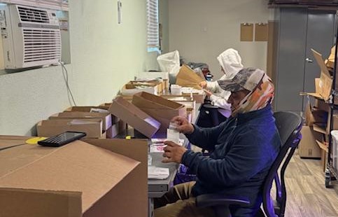 Nacho and 2 of his team members put seeds in envelopes to help us out. Good help is so hard to find out here in the country. No one wants to come to work and earn money. Nacho and 2 of his team members put seeds in envelopes to help us out. Good help is so hard to find out here in the country. No one wants to come to work and earn money.