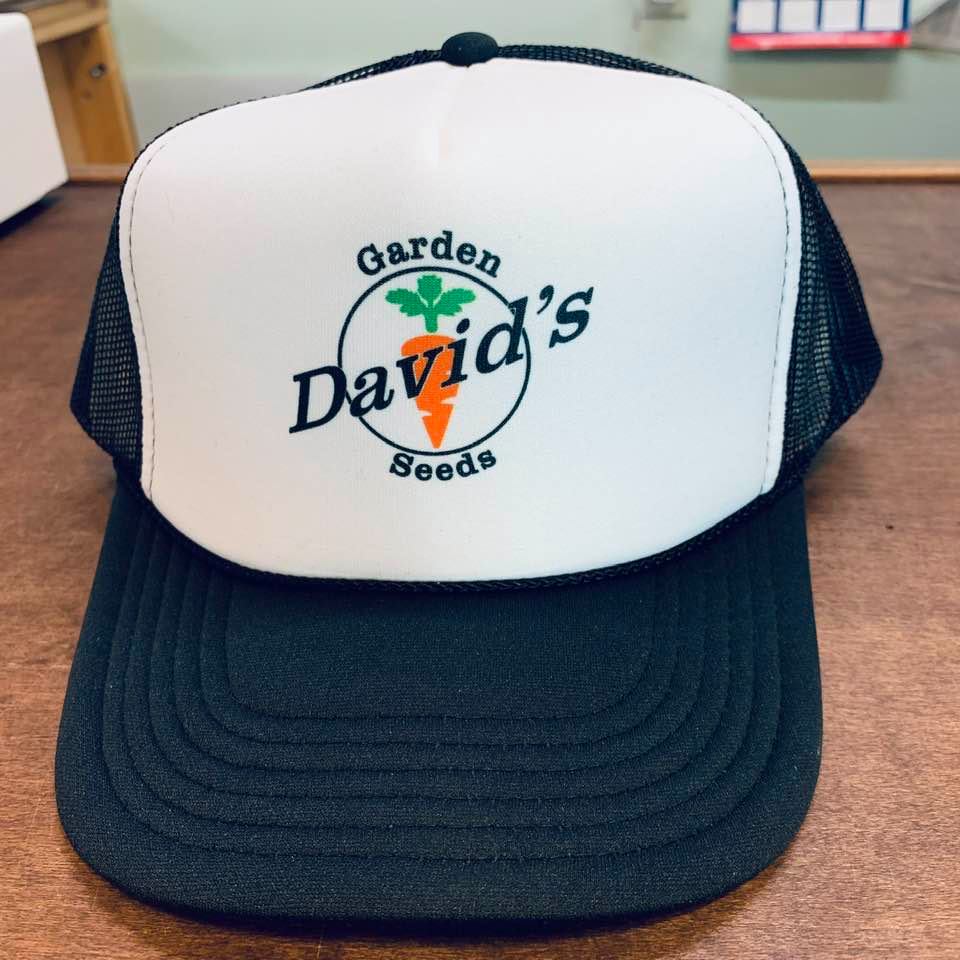 Our black and white trucker's cap.