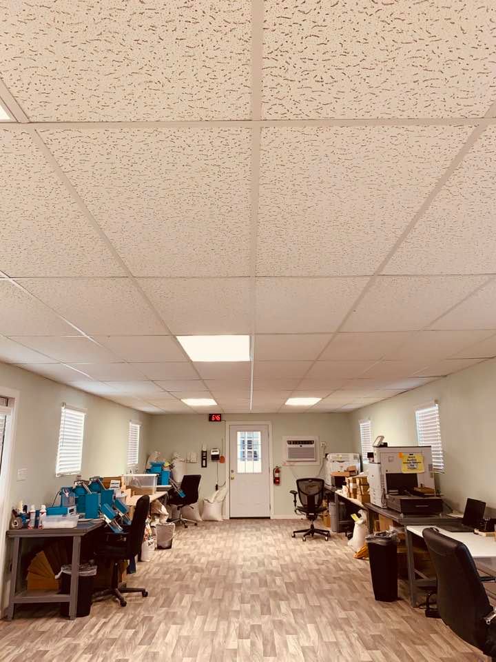 The new drop ceiling is complete and looks great!