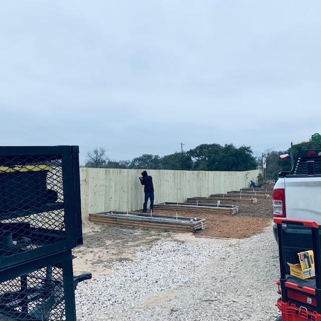 Josh is helping Nacho put the fence up today since Nacho did not bring a helper.