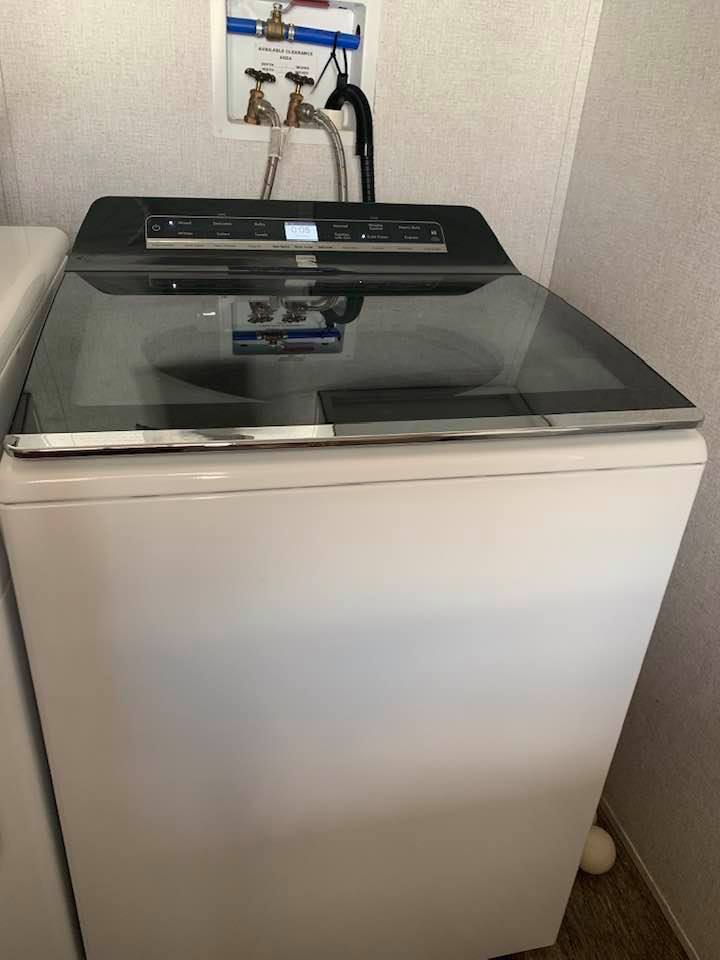 The new washer has many more features than the side load washer we got almost 3 years ago. I did 4 loads and it seems to work great.