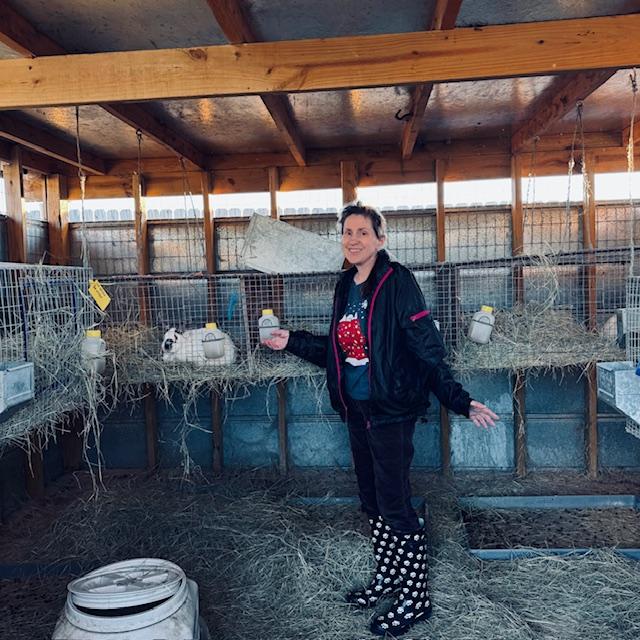 Norma told me to take care of "her" rabbits when I took this. She really liked tending to them. I never asked her to.