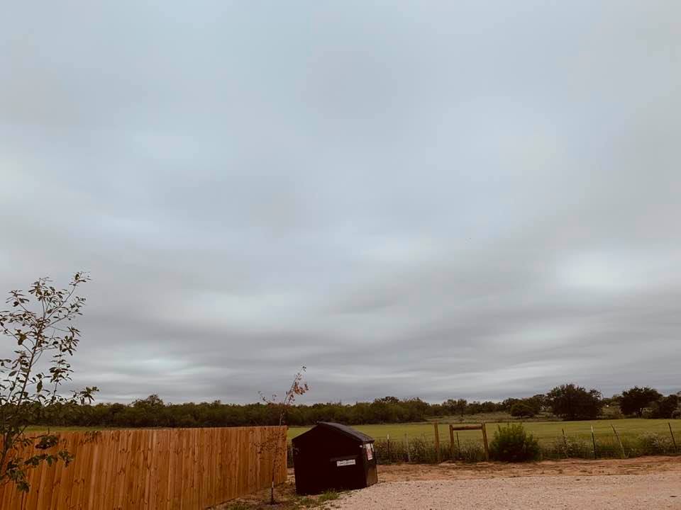 Overcast skies this morning meant cool, dry weather.