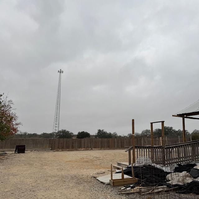 Weed cloth and plastic behind Fulfillment which is now a storage shed. All of our sheds have been sold now and are gone. Look at the overcast sky. No sunrise today.