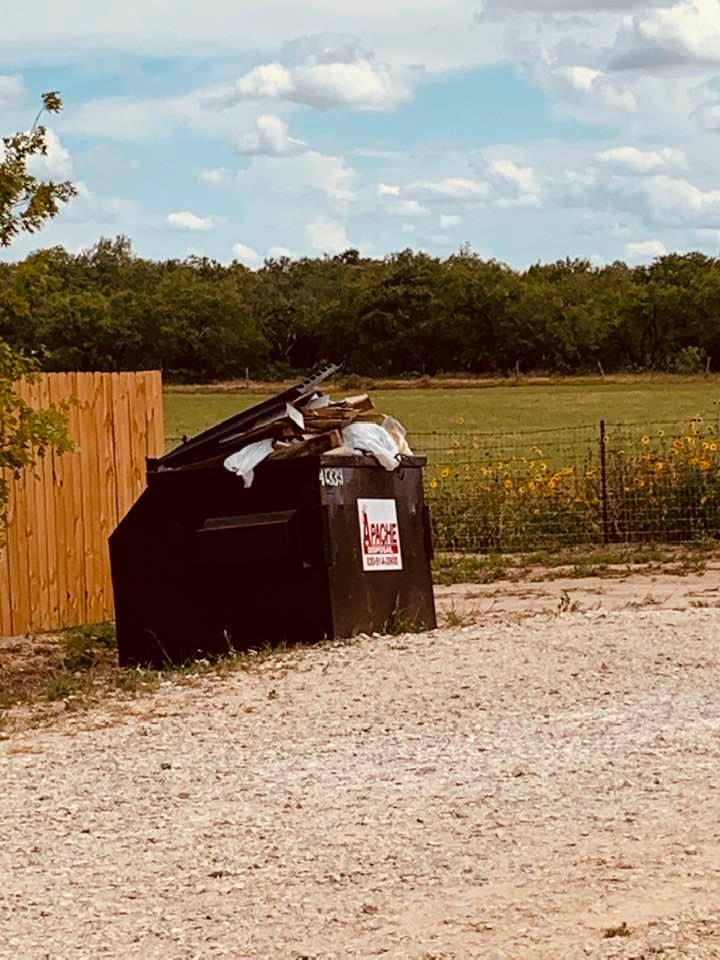 Our Apache dumpster is packed in and overflowing. Do you think they will show up tomorrow?