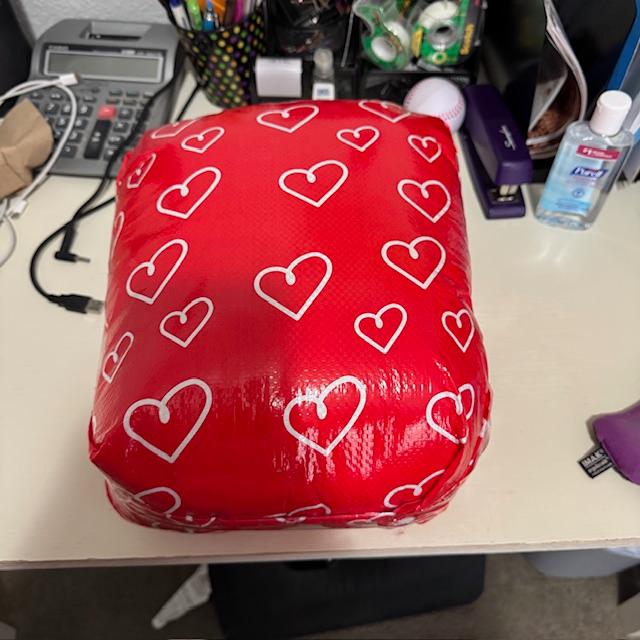 Here is the third package. I found it on my desk in the house.