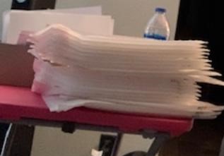 Packing orders in the den tonight.