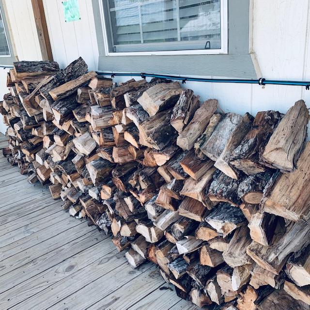 Pecan firewood is for sale for $1.25 a piece. Pick some up for your fall fire pit.