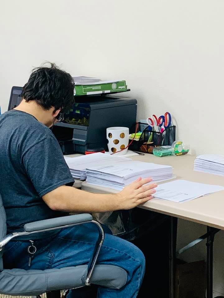 Caleb has been printing out a lot of orders every single day since the beginning of March.