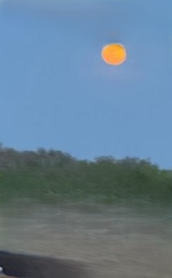 I took this shot from our side porch as I let the dogs in this evening.