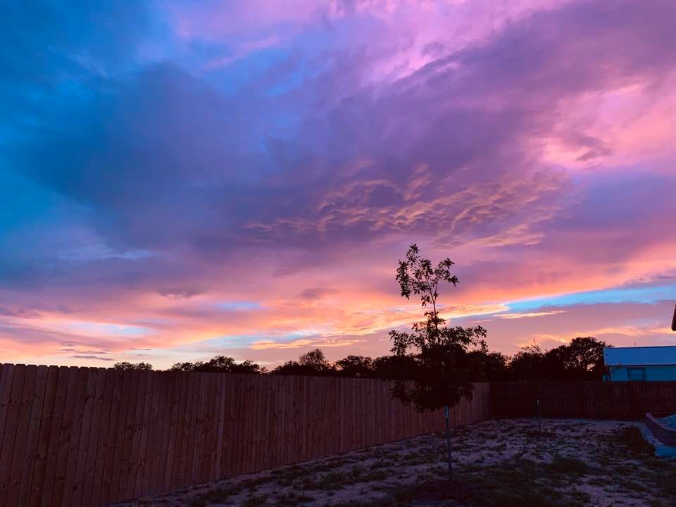 Look at this amazing sunset and all of the pink beauty! God is an awesome artist, isn't He?