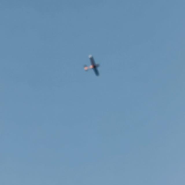 Not a very clear shot but a plane was flying over. This happens quite a bit now but I am not usually outside when it does. Not a very clear shot but a plane was flying over. This happens quite a bit now but I am not usually outside when it does.