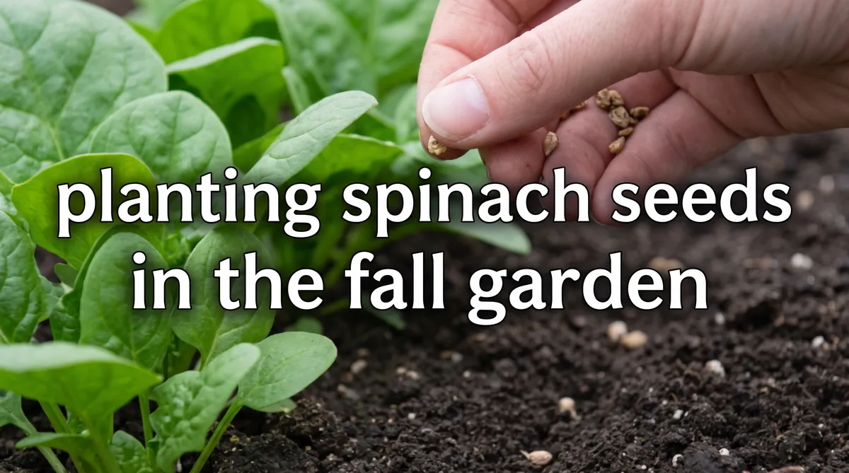 Grow spinach in your fall garden using seed from David's Garden Seeds®.