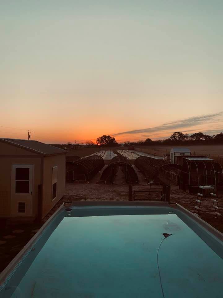 This is our current, above ground pool. It is hard to level with sand constantly shifting. Possibilities on the farm include having a built in pool with hot tub. That would be awesome. This is our current, above ground pool. It is hard to level with sand constantly shifting. Possibilities on the farm include having a built in pool with hot tub. That would be awesome.