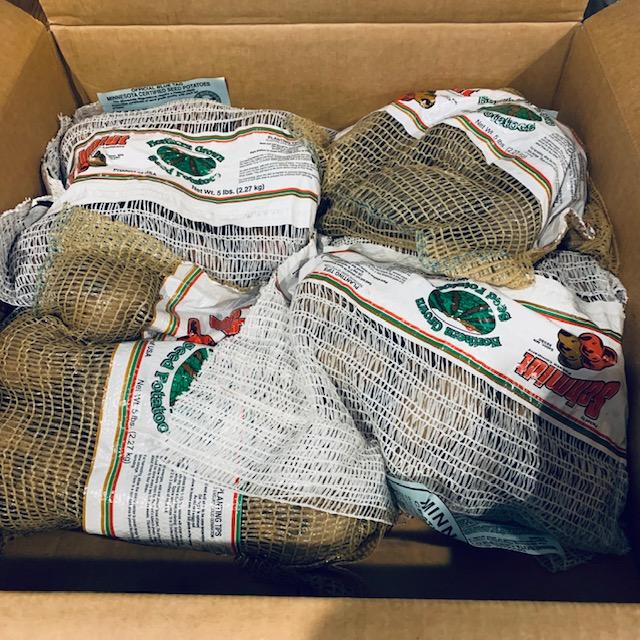 This is my box of seed potatoes. It is possible to grow potatoes in Texas if you start early enough in spring and late enough in fall. This is my box of seed potatoes. It is possible to grow potatoes in Texas if you start early enough in spring and late enough in fall.
