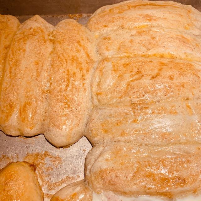 The bread sticks or pretzel sticks came out delicious.