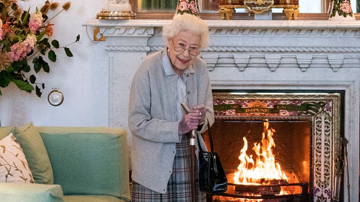 This is a pool photo from AP taken on 9/07/2022 at Balmoral Castle. Her Majesty looks great in it for the age of 96. This is a pool photo from AP taken on 9/07/2022 at Balmoral Castle. Her Majesty looks great in it for the age of 96.