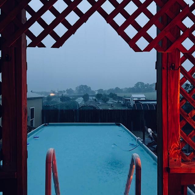 The rain fell for over 2 hours but we got only an inch. We are grateful for it.