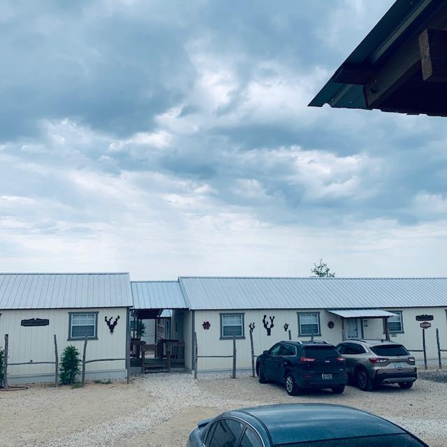 Heavy rain clouds kept moving in but did not bring much.