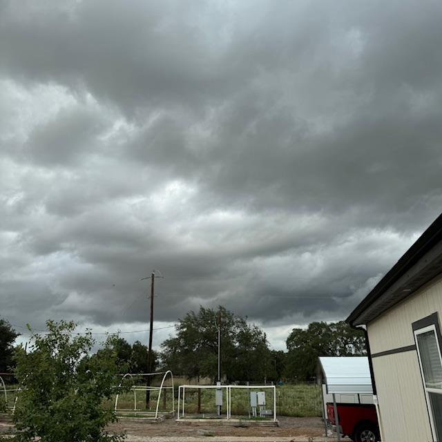 We have clouds every day but not much rain.