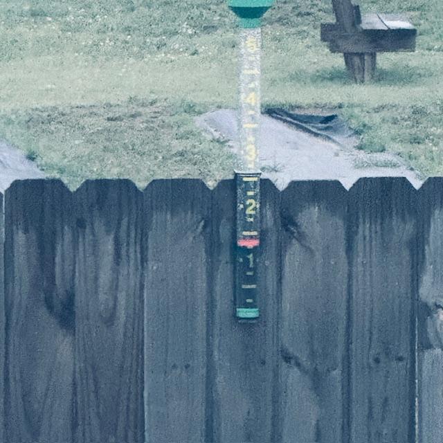 There you have it, just 1/4 inch for all of the rain we got on Thursday and the first inch is from Wednesday.