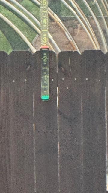 This morning, the rain gauge shows that we got more than 2 and a half inches! That is amazing!