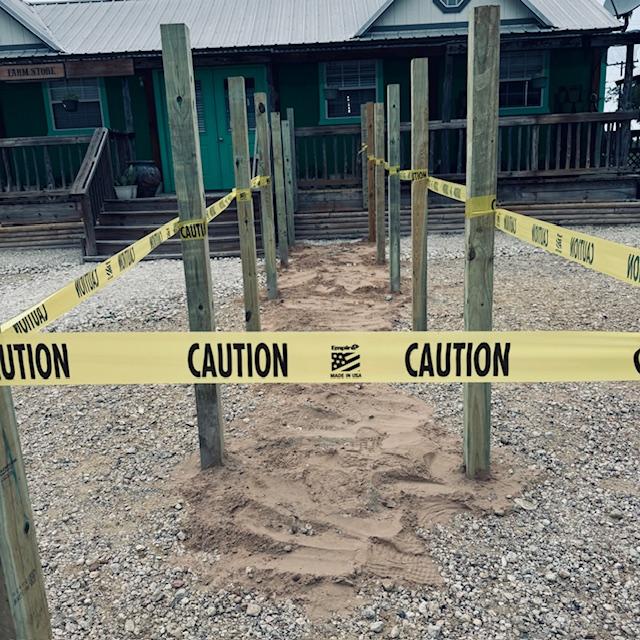 This is what our ramp looks like now. The posts are cemented in and taped up to keep kids out of it right now. This is what our ramp looks like now. The posts are cemented in and taped up to keep kids out of it right now.