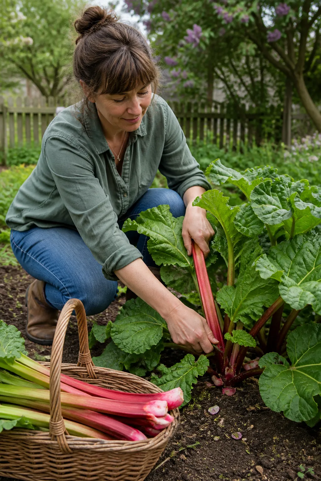 Learn how to grow rhubarb so you can harvest it to bake a pie.