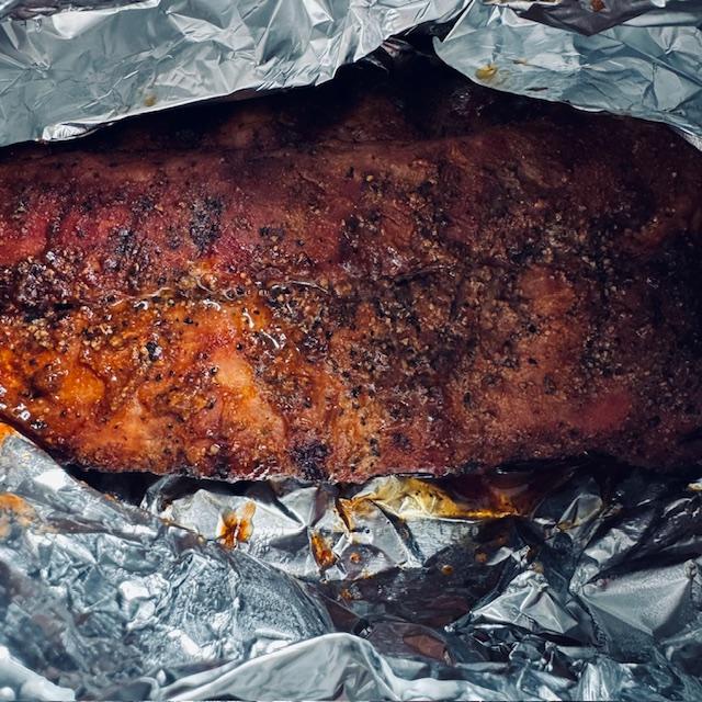 We ordered some tasty ribs.