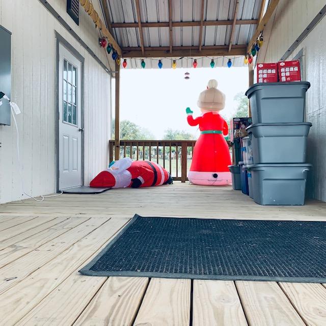 Oh, no! Santa is down for the count. Maybe he tied one on last night!