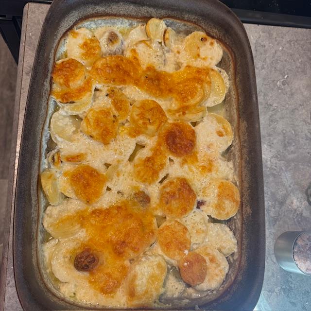 I made scalloped potatoes and they were so delicious.