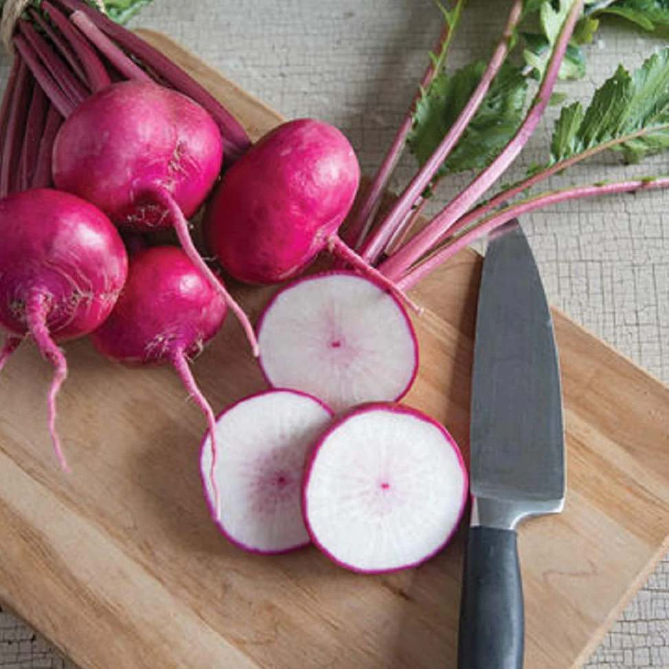 Grow turnips like the Scarlet Queen Red Stem.