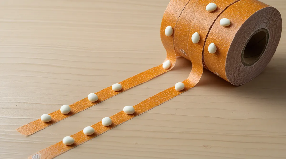 You can use a roll of biodegradable tape for DIY seed tape but space out your seeds so your plants are not growing on top of each other.