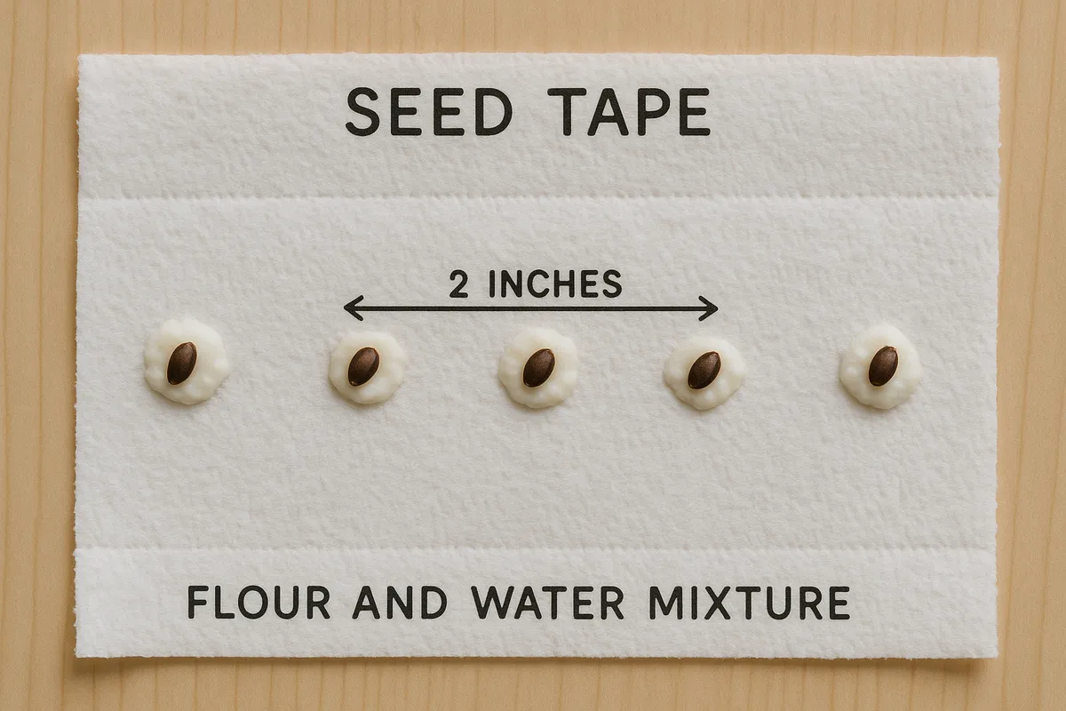 AI is a funny thing. This was the closest DIY seed tape picture I could get from it.