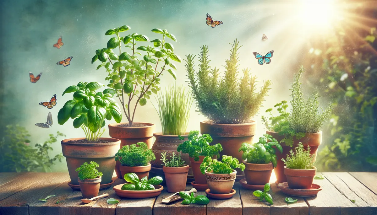 Small space gardening can be in a few pots on the back porch.