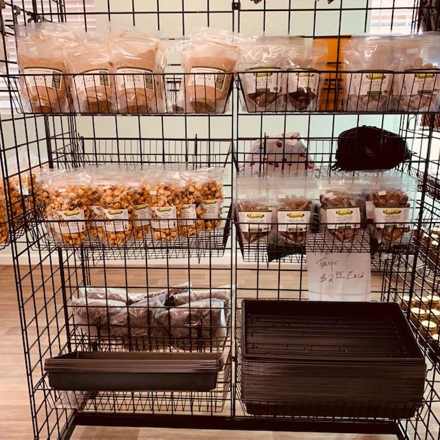 Flavored pecans, chocolate pecans, and chocolate pecan popcorn are here!