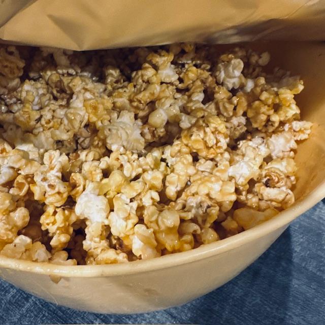 The soft caramel corn is a new recipe that I threw together this evening. It is so good!