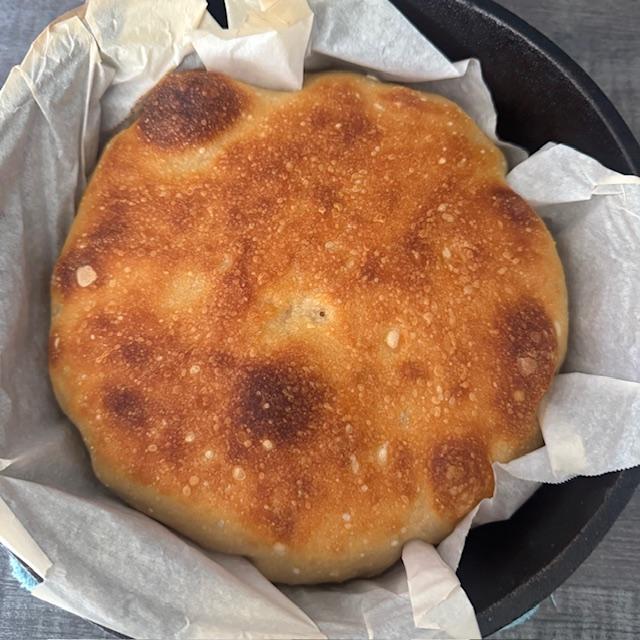 Clean up is easier if you bake your sourdough in parchment paper. I think it looks beautiful. It is very tasty.