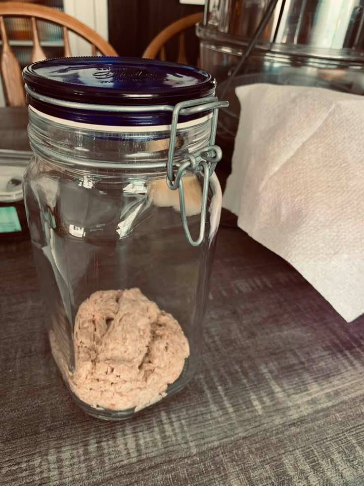 I made sourdough starter this morning. Hopefully, I will start making sourdough bread almost everyday in about a week!