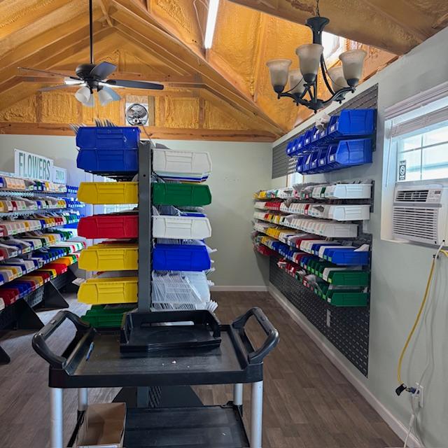 This is the front part of the seeds in the store. To the left, counting and packing seeds is happening and we will be putting up a wall.