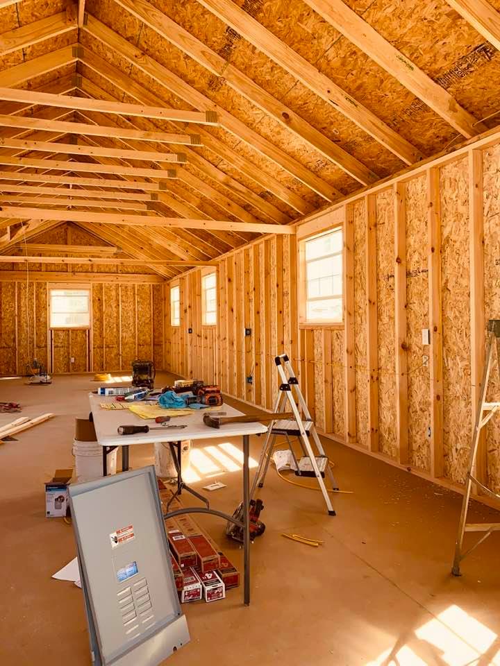 The inside of the store at the factory. The owner gave us a tour of our building.