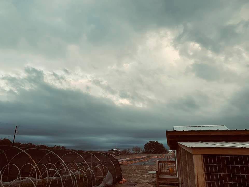 A stormy sky is blowing 2020 away. Goodbye 2020!