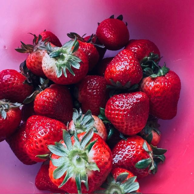 Strawberries from Walmart were beautiful and delicious.